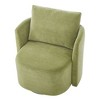 CAVINAS 360° Swivel Barrel Accent Chair,Rotating Sitting Chair,Chenille Upholstered Armchair with Curved Design for Living Room,Bedroom,Office - 2 of 4