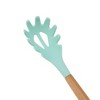 Unique Bargains Spoon Hand Wash Only Pasta Claw Silicone Wooden Handle 12.6" 1 Pc - 4 of 4