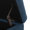 NicBex Polyester Storage Ottoman Bench,Upholstered Storage Ottoman with Plush Tufted Top,Modern Storage Bench for Living Room,Bedroom,Navy Blue - 4 of 4
