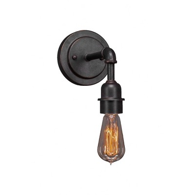 Toltec Lighting Vintage 1 - Light Sconce in  Dark Granite