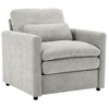 Cloud Sofa Set, Oversized Upholstered Couch with Double Cushions, Comfy Sectional Sofa Group for Living Room-- Frevyn - 4 of 4