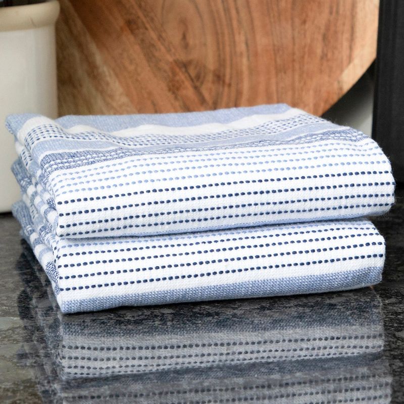 T-fal Dual Terry Stripe Kitchen Towel, 2 Piece Set, 4 of 5