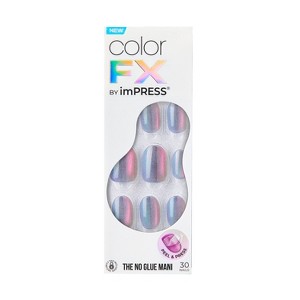 KISS Products colorFX by imPRESS Press-On Manicure Fake Nails - Short Squoval - Fly Up - 30ct - 1 of 4