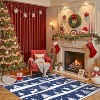 Runner Rug, Washable Low Pile Christmas Carpet, Soft Non Slip Indoor Mat for Kitchen, Entryway or Living Room - 3 of 4
