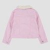 Levi's® Toddler Girls' Faux Shearling Trucker Jacket - Pink - 2 of 4