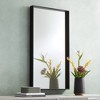 Uttermost Delaney Rectangular Vanity Decorative Wall Mirror Modern Matte Black Iron Frame 24" Wide for Bathroom Bedroom Living Room House Entryway - 2 of 4