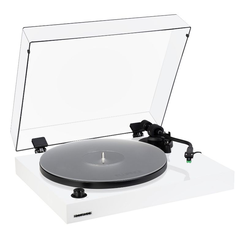 Fluance High Fidelity Vinyl Turntable Record Player, Audio Technica VM95E, Anti-Resonant Platter, Acrylic Mat, Preamp, 1 of 9