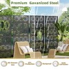 PexFix 72 in. x 47 in. Outdoor Privacy Rectangle Screen Galvanized Steel Panel Divider in Black - 4 of 4