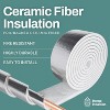 HOME INTUITION - Ceramic Outdoor Water Pipe Insulation Wrap 3"×25' Roll - Pipe Wrap Insulation Tape for Water Pipes - image 2 of 4