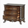 Royal Hampton Vany Nightstand, Traditional Floral Trim, 3 Drawers, Cherry Brown - 4 of 4
