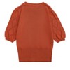 Girls Pullover Knit Sweaters Puff Short Sleeve Kids Crewneck Cute Summer Blouse Sweater Tops - 2 of 4