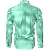Clearlove Men's Plaid Button Down Shirt Long Sleeves Dress Shirt Wrinkle Free Casual Gingham Shirt - 2 of 4