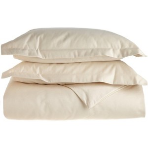 1500 Thread Count Solid Deep Pocket Egyptian Cotton Luxury Duvet Cover Set with Pillow Shams by Blue Nile Mills - 1 of 2