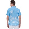 HAPPY BAY Men's Hawaiian Shirt Fashion Button Down Short Sleeves Holidays Aloha Party Casual Tops Summer Beaches Shirts for Men - 2 of 4