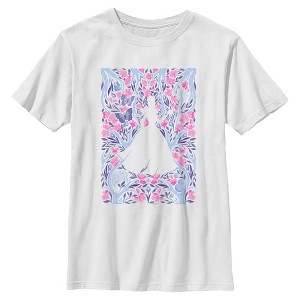 Boys Wicked: For Good Glinda Floral Purple and Pink Poster T Shirt - 1 of 4