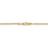 Black Bow Jewelry 2.2mm, 14k Yellow Gold Diamond Cut Solid Cable Chain Necklace - 3 of 4
