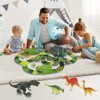 Vatos 277Pcs Dinosaur Racing Toys, Bendable Flexible Racing Car with Sharks and Balls, Dinosaur Themed Train Toys for Aged 3+ - 2 of 4
