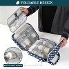 PAVILIA Hanging Toiletry Bag Travel Women Men, Foldable Cosmetic Organizer, Water Resistant Makeup Accessories Essentials Kit - 4 of 4