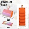 Unique Bargains Portable Leather Travel Sunglasses Eyewear Accessories Organizer - 2 of 4