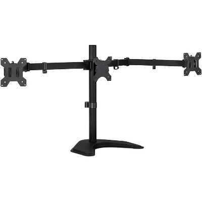 Mount-It! Adjustable Triple Monitor Stand Up to 27" Black MI-2789