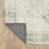 2'x8' Runner Salina Bohemian Vintage Medallion Area Rug Gray/Ivory - Captiv8e Designs: Indoor Entryway 8ft Rug - 4 of 4