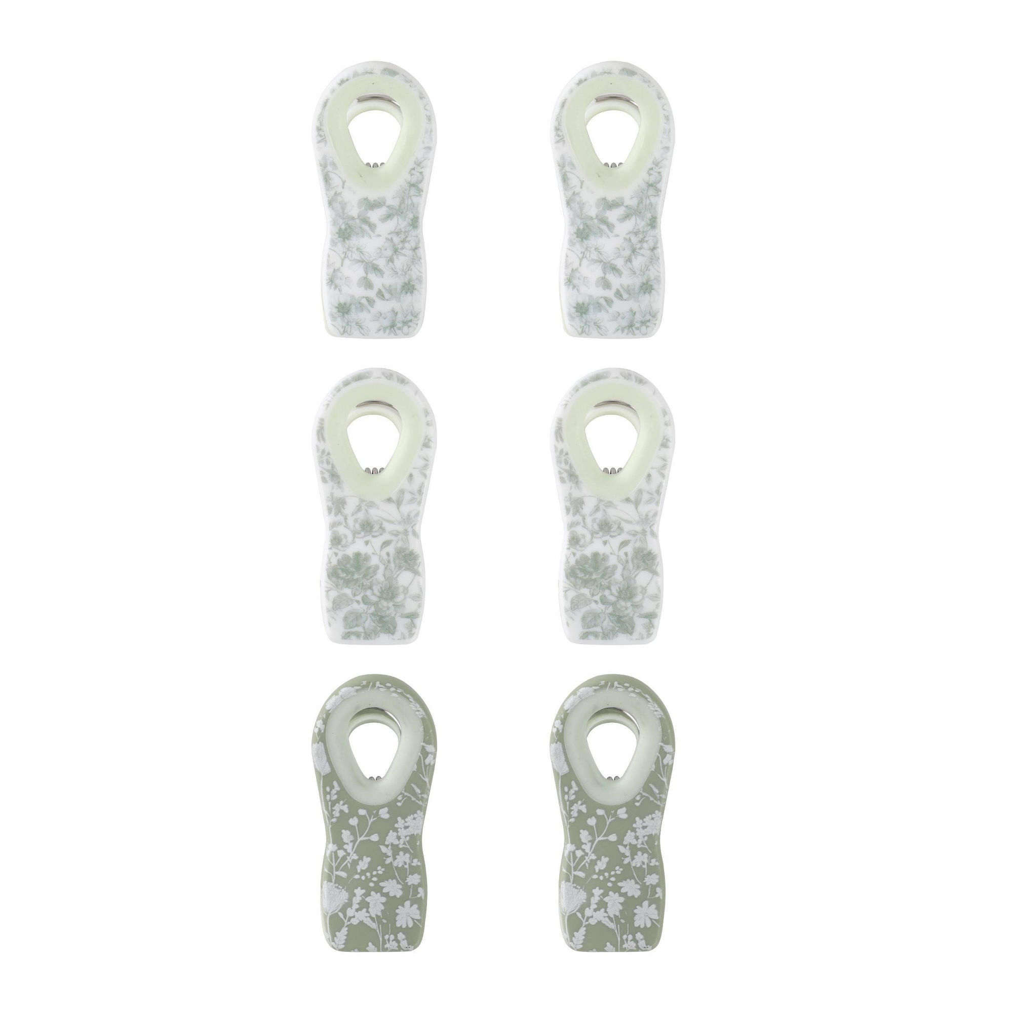 Cook With Color 6pk Chip Bag Clips Green