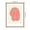 Kate & Laurel All Things Decor 18"x24" Sylvie Head Down 1 Terracotta Framed Canvas by Rocket Jack Natural - 3 of 4