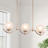 LNC Ellan 3-Lights 30" Modern Linear Kitchen Island Pendant  Lights, Matte Gold with 3 Froested Globe Glass - 2 of 4