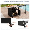YOOCOZZ  Outdoor Cabinet with Folding Work Surfaces - Black - 3 of 4