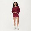 Anna-Kaci Active Women's Long Sleeve Crew Neck Pullover Sweatshirt with Contrast Trim Ribbed Hem and Relaxed Fit - 3 of 4