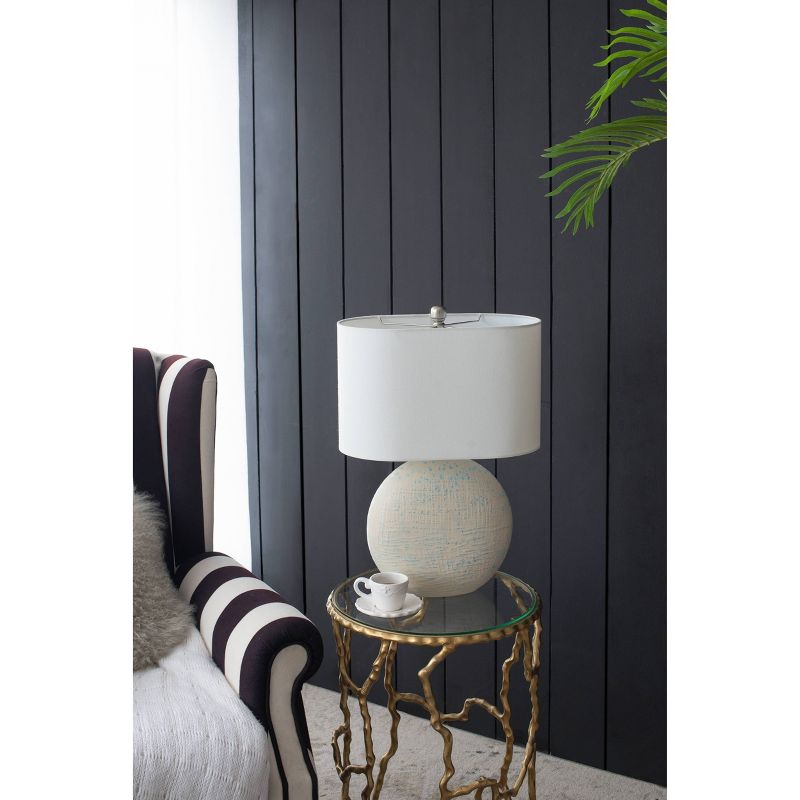 16&#34;x23.3&#34; Textured Ceramic Shade with Table Lamp White - A&#38;B Home, 4 of 10