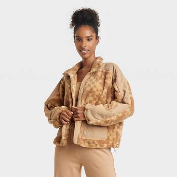 Women's Printed High Pile Fleece Jacket - JoyLab™