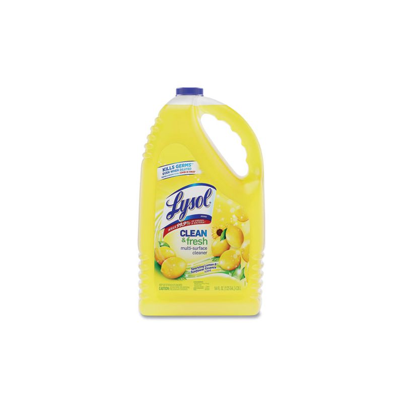 LYSOL Brand Clean and Fresh Multi-Surface Cleaner, Sparkling Lemon and Sunflower Essence, 144 oz Bottle, 1 of 8