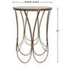 Uttermost Kalindra Gold Accent Table - 3 of 4