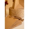 Gift Bag 10 Inch – Square Kraft Paper with Dyed Cotton Handles – Brown By kalalou - 3 of 4
