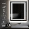 30x36 Inch Matte Black Bathroom Mirror,Rounded Rectangle Vanity Mirror for Over Sink,Wall Mirror,HD Tempered Glass & Anti-Rust Aluminum Frame - 2 of 4
