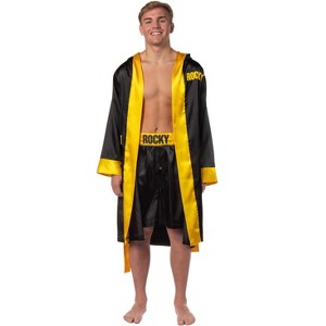 Rocky Balboa Men's Film Movie Satin Robe and Short Set - 1 of 4