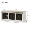Shoe Storage Bench for Entryway,Entryway Bench with Storage Removable Basket, Shoe Cabinet with Hidden Storage for Entryway Living Room - 4 of 4