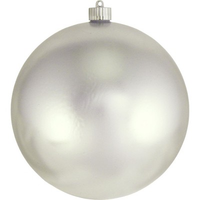 Christmas by Krebs Cloud Silver Shatterproof Shiny Christmas Ball Ornament 8" (200mm)