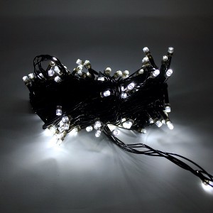 Perfect Holiday 100 LED Black Cable Multifunction Plug in - 32' long - 1 of 2