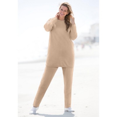 Woman Within Petite Fleece Sweatshirt Set