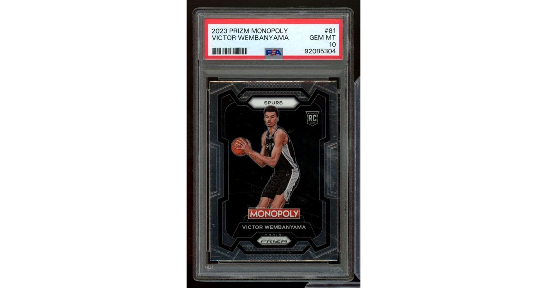Victor Wembanyama Rookie Card 2023-24 Prizm Monopoly #81 PSA 10