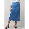 Jessica London Women's Plus Size True Fit Stretch Denim Midi Skirt - 4 of 4
