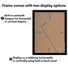 Americanflat 8x11 Picture Frame with Polished Plexiglass, Set of 5, Galleria Collection, Gallery Wall Frame Set for Tabletop and Wall Display, Black - 4 of 4