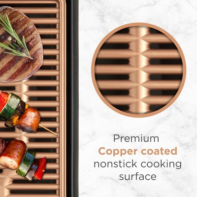 Betty Crocker 10x15 Inch Copper Nonstick Indoor Grill