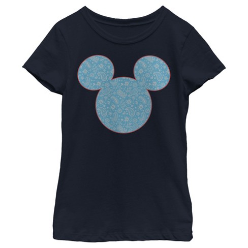 Girl's Disney Mickey and Friends Paisley Silhouette T-Shirt - image 1 of 4