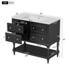 Okak Modern Freestanding Bathroom Vanity with Sink Combo,Solid Wood Bathroom Storage Cabinet with 4/6 Drawers & Bottom Shelf - 4 of 4