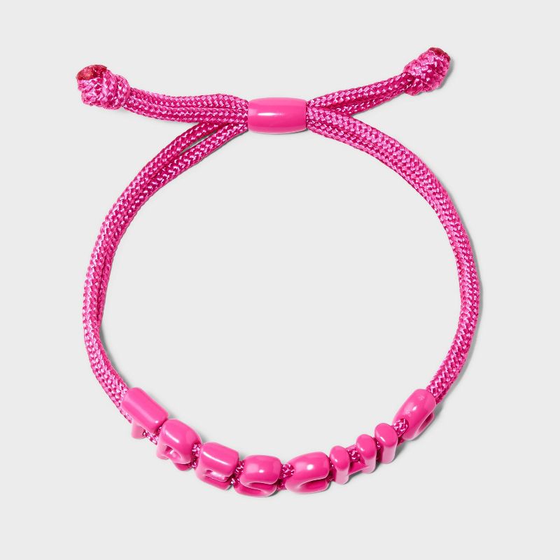 SUGARFIX by BaubleBar Tres Chic Pull-Tie Bracelet - Pink, 3 of 5
