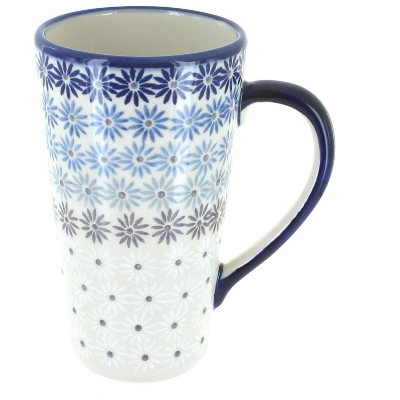 Blue Rose Polish Pottery K083 Manufaktura Large Coffee Mug
