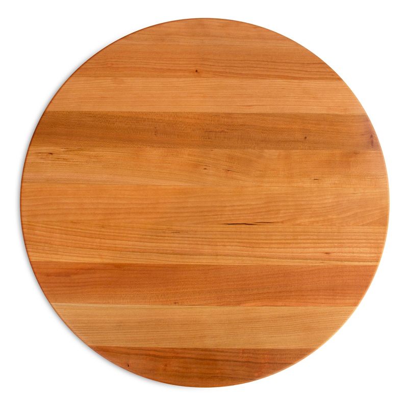 John Boos R18 R Board Wooden 1.5 Inch Thick Reversible Round Circular Carving Cutting Board, 3 of 7